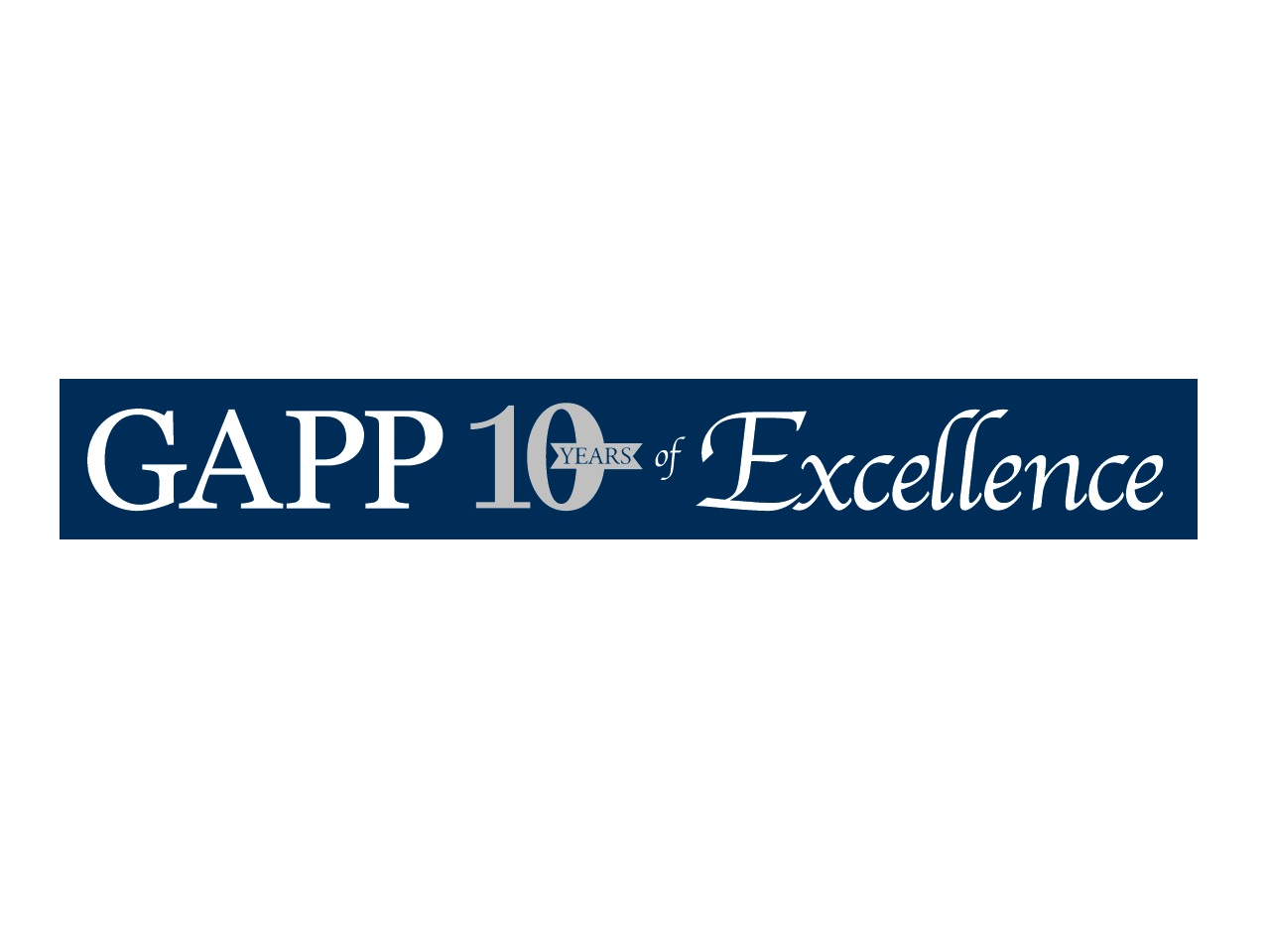 GAPP 10 anniversary logo