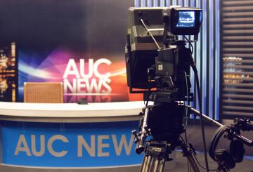 Inside a tv studio