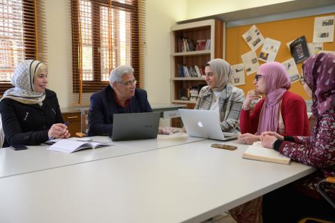 Hesham Dinana with his research team