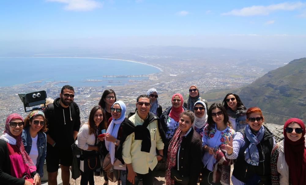 Group of student in a study tour in South Africa