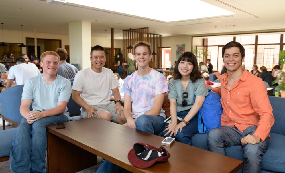 group of students smiling
