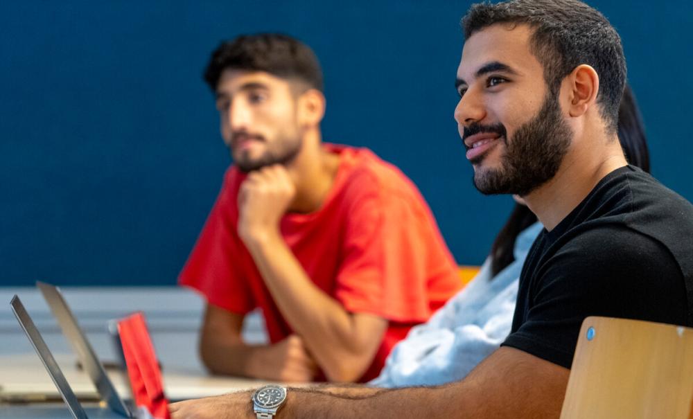 students listening attentively in class