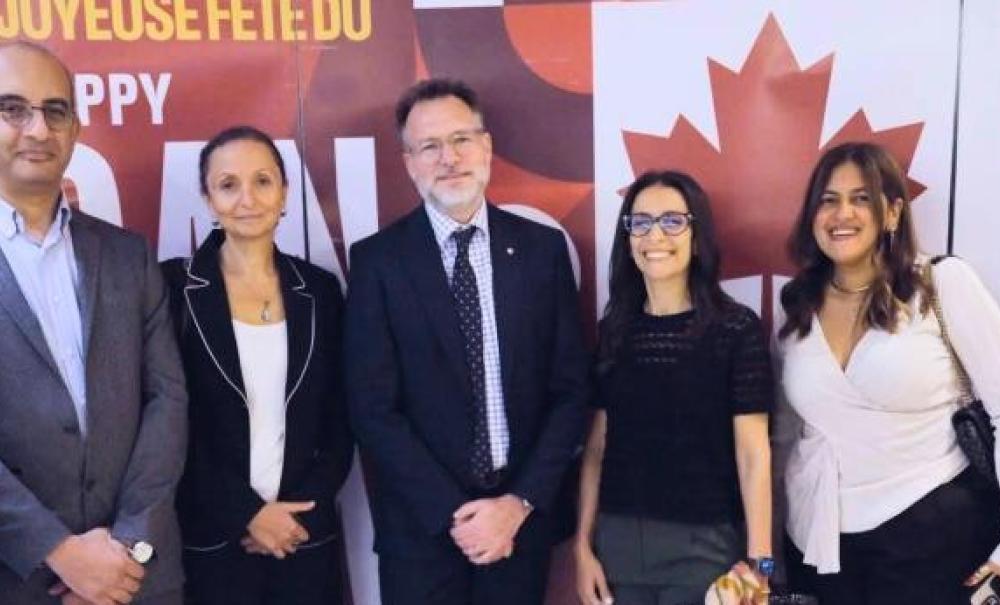 group of gapp representatives taking a group photo on Canada Day