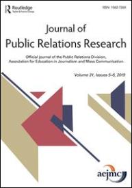 Cover of journal of Public Relations Research