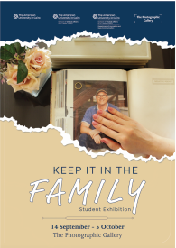 Keep it in the family exhibition poster